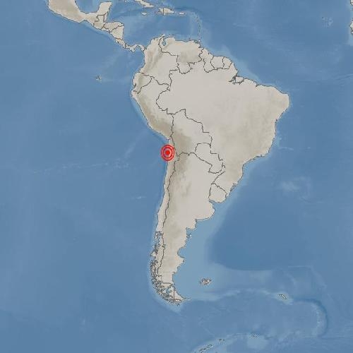 칠레 카라마 서북서쪽서 규모 6.1 지진 발생