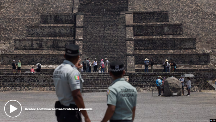 Teotihuacán reabre sus puertas a dos días de la tr…