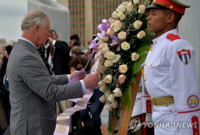 英 찰스 왕세자, 첫 쿠바 공식 방문…"美와 정책 불일치"