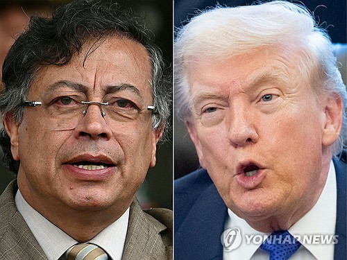 페트로 콜롬비아 대통령, 트럼프와 통화…마약 대책 등 논의