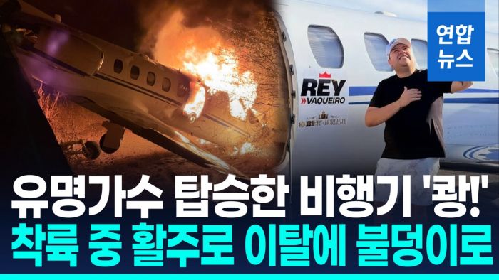[영상] 착륙 중 사고에 비행기 잿더미…탑승객 전원 필사 탈출