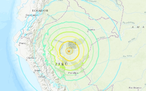 '불의고리' 페루 중북부 규모 8.0 강진…1명 숨지고 건축물 붕괴(종합2보)