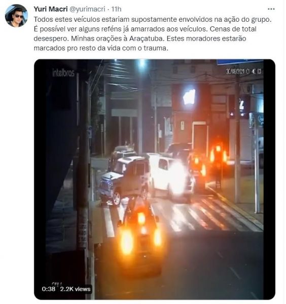 인질 차에 묶고 도주한 브라질 은행 강도들…추격전 속 3명 사망
