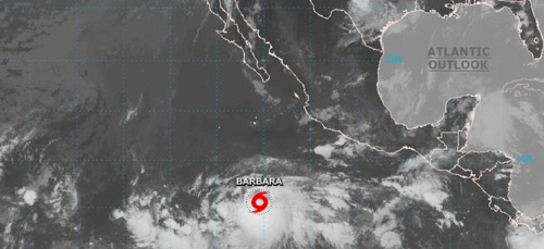 멕시코 남부 태평양서 열대성폭풍 발생