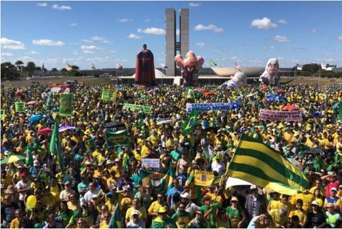 브라질 주요 도시서 친정부 시위…부패수사·모루 법무장관 지지