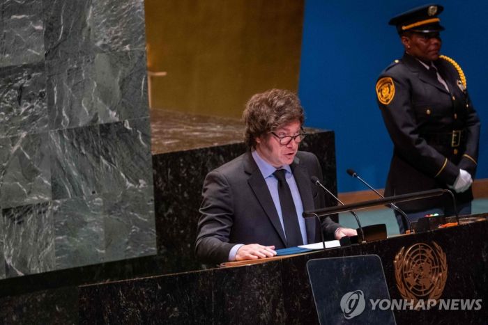 '들어본 내용인데'…아르헨 밀레이 유엔연설, 美드라마 표절논란