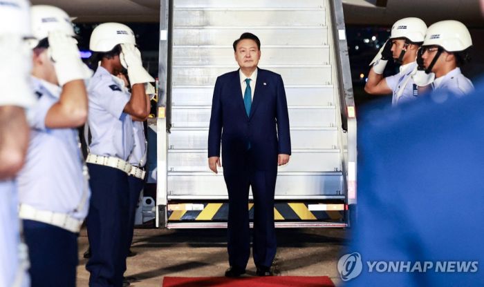 尹대통령, 브라질 리우데자네이루 도착…G20 정상회의 참석