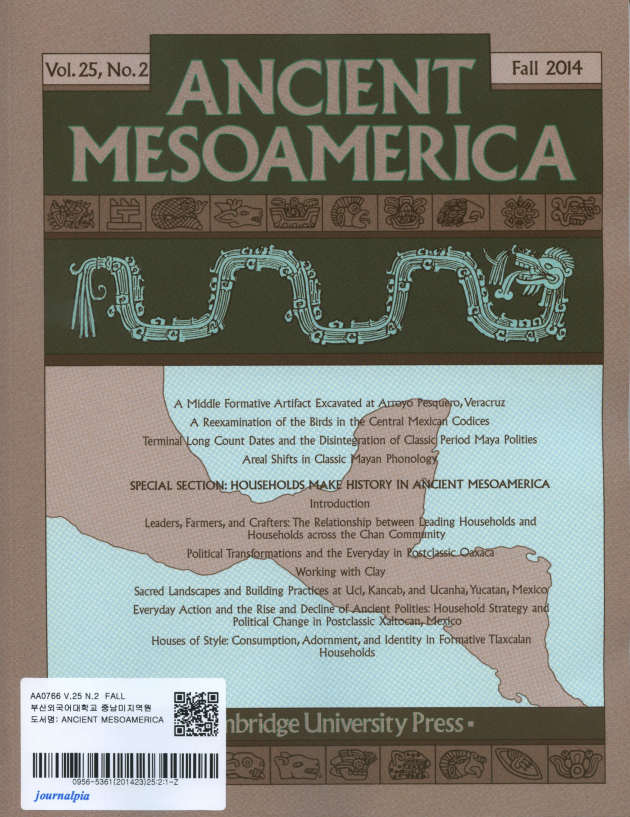 Ancient Mesoamerica Vol.25 No.2 Fall 2014
