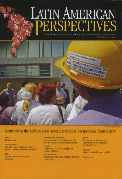 LATIN AMERICAN PERSPECTIVES Issue 191. Vol.40 No.4 July 2013